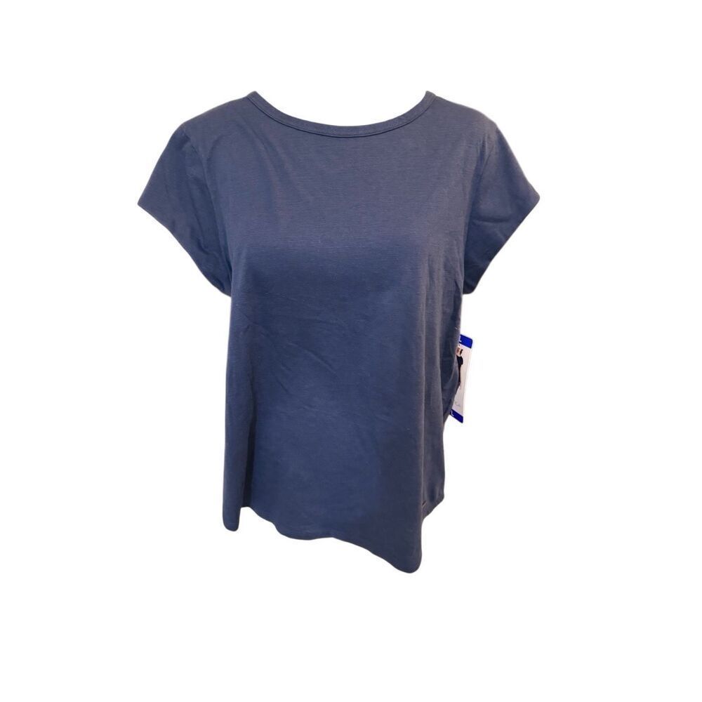 NWT Nautica Navy Short Sleeve Top Size Large